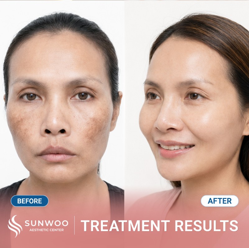 Melasma before and after