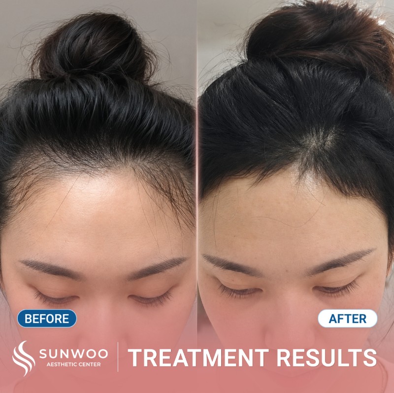 Meso hair before and after