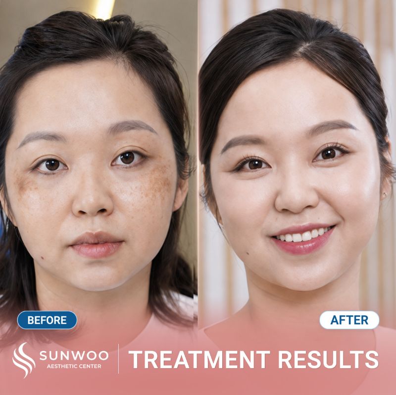 PicoSure Pro before and after at Sunwoo