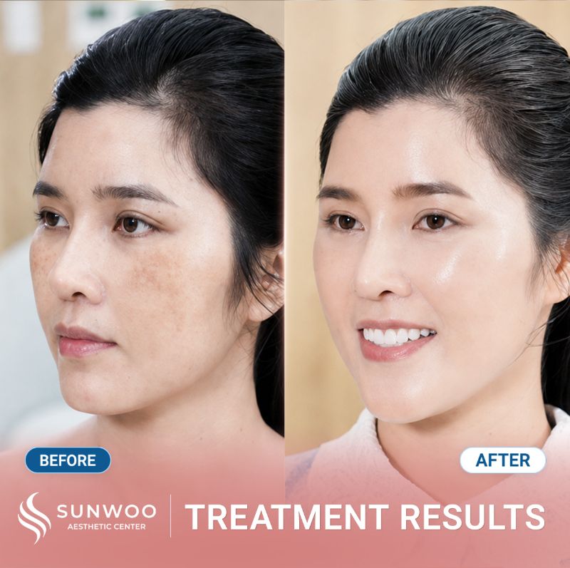 PicoSure Pro before and after at Sunwoo