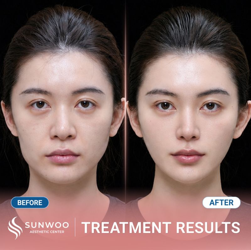 Xline Thread Lift before and after at Sunwoo