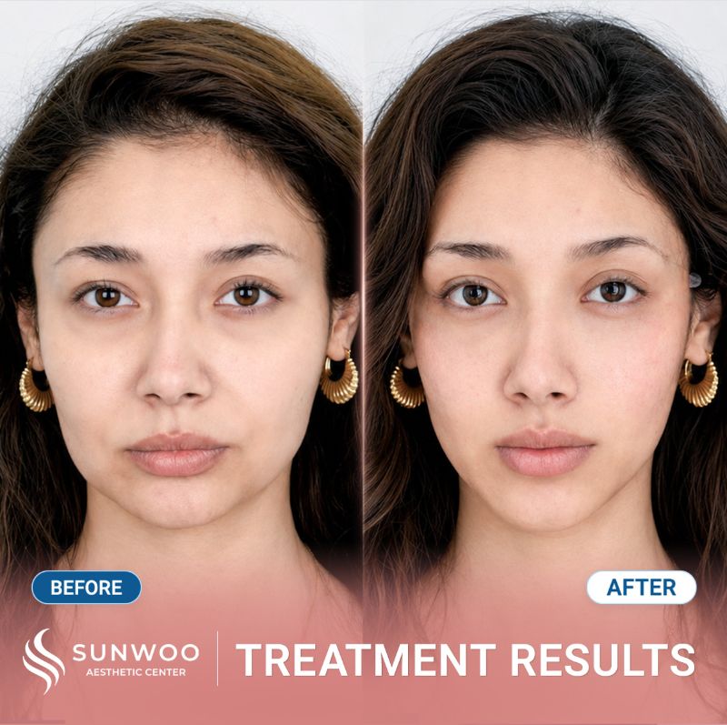 Xline Thread Lift before and after at Sunwoo